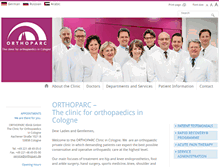 Tablet Screenshot of orthoparc.com